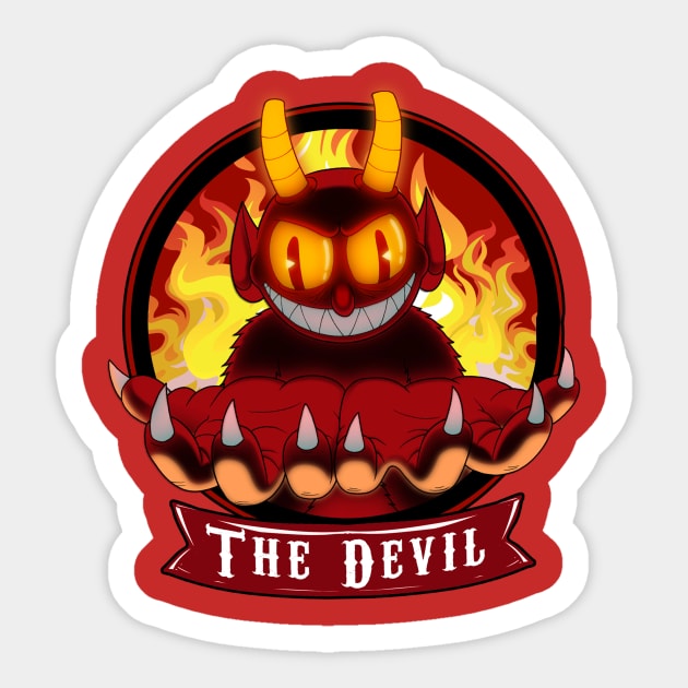 THE DEVIL Sticker by theanomalius_merch